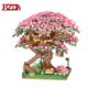 Mini Sakura Tree House Blocks Japanese Street View Cherry Blossom Model Building