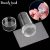 Silicone Nail Stamper French Nail Tips Double Head Transparent Jelly Stamper Scraper For Fast Nails Tip