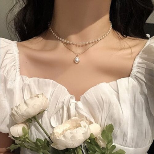 Necklace Cute Double Layer For Women Jewelry