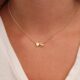 SUMENG Fashion Tiny Heart Necklace Gold Silver Letter Name Choker Necklace For Women