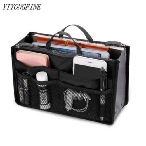 Cosmetic Bag For Women Double Zipper Makeup Bag