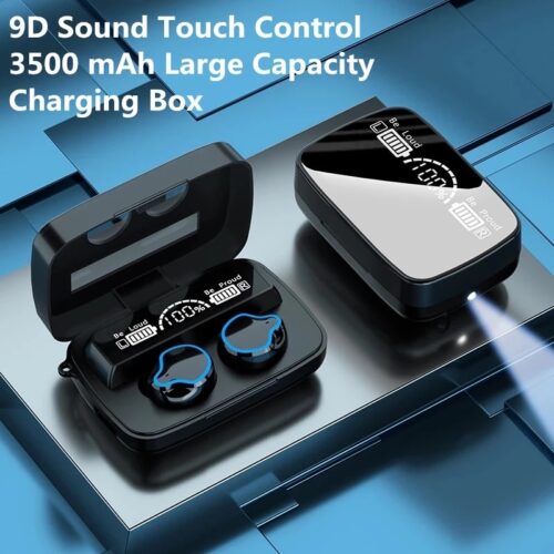 TWS Bluetooth Earphones Touch Control Wireless Headphones with Mic Sports Waterproof