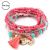 Women Bohemian Jewelry Multilayer Elastic Set Bracelets Bangles With Tassel Gold Coin Glass Beads Charm Wrap Bracelet Femme Gift